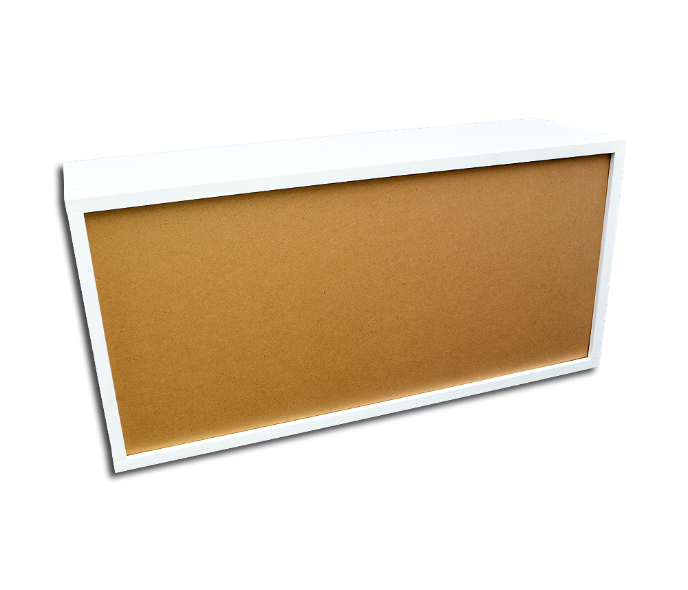 WHITE WOODEN BOX TO CONTAIN 60 CDS WITH JEWEL CASE