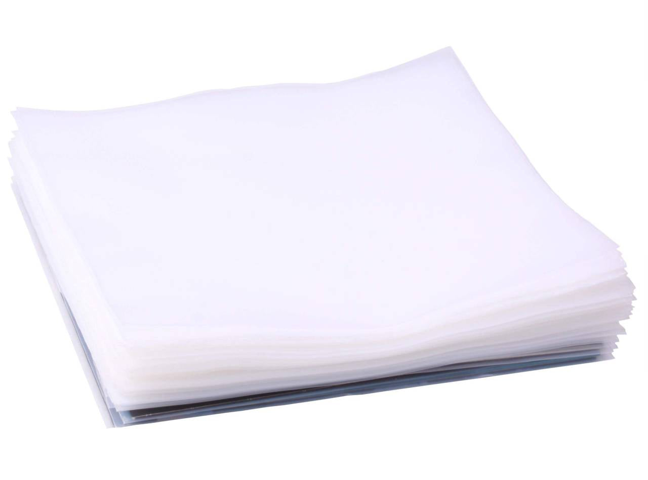 100 HÜLLEN AUS POLYETHYLEN FÜR SCHALLPLATTEN LP 33 UMDREHUNGEN (MITTLERE STÄRKE 100 MY)