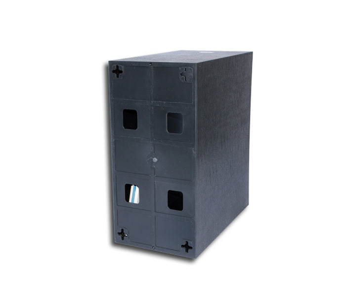 BOX EN PLASTIQUE POUR 50 DISQUES LP 33 RPM VINYLE 12 POUCES (NOIR)