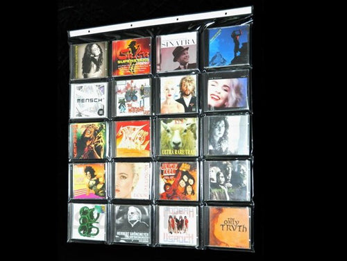 PVC WANDDISPLAY FÜR COMPACT DISC