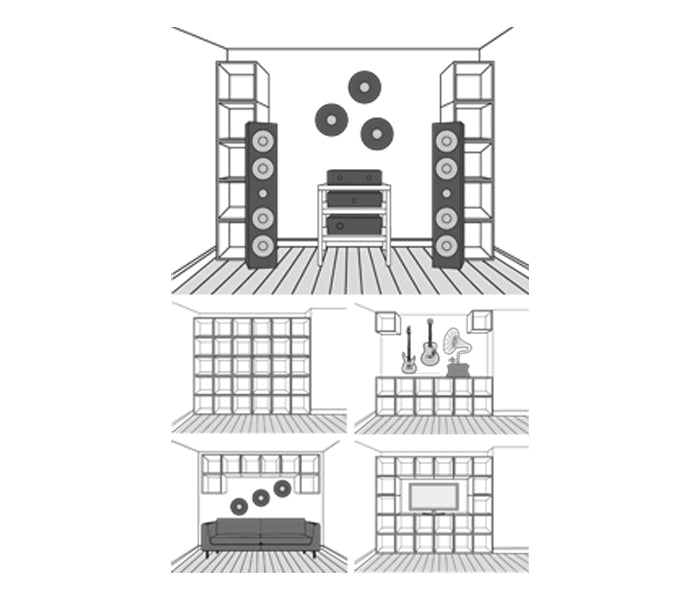 LP VINYLS CUBE WHITE - CONTENITORE PER CIRCA 80 DISCHI LP