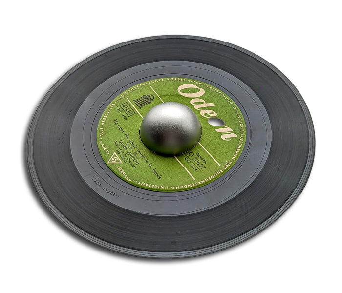 ADAPTADOR DE ALUMINIO PARA TOCADISCOS (CÚPULA) PARA DISCOS DE 7 PULGADAS Y 45 RPM