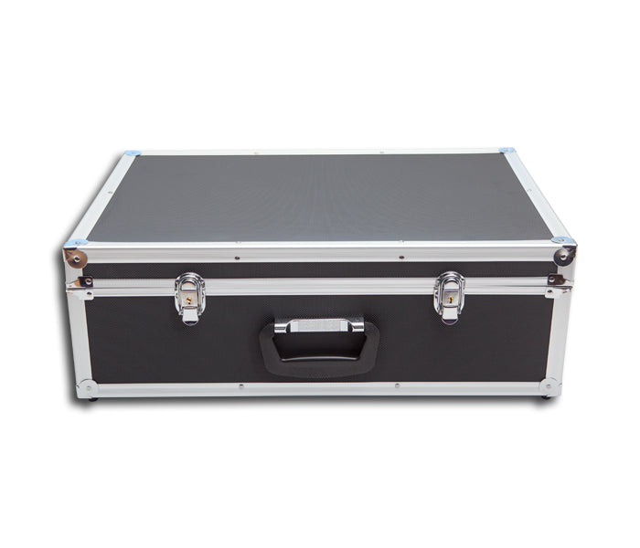 FLIGHT CASE SCHWARZER ALUMINIUMKOFFER FÜR 140 CD MIT HÜLLE