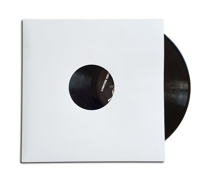 PORTADAS PARA DISCOS 78 RPM 10 PULGADAS CARTON BLANCO CON AGUJERO ETIQUETA (20 uds.)