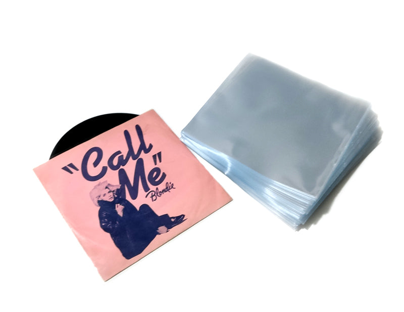 POCHETTES POUR DISQUES VINYLE 45 RPM 7 POUCES POLYPROPYLENE DELUXE 130 MY (100 pcs.)
