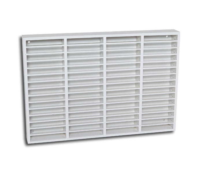 CAJA DE PARED PARA 60 MUSICASSETTE (MADERA BLANCO)