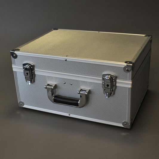 FLIGHT CASE SILBER FÜR 200 RECORDS 45 RPM 7-INCH VINYL