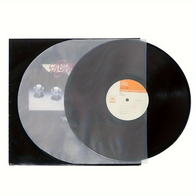 BUSTE ANTISTATICHE TRASPARENTI CON LATO TONDO PER DISCHI 12" LP (50 pz.)