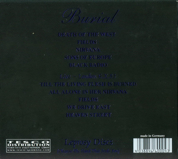 Death In June – Burial - Cd