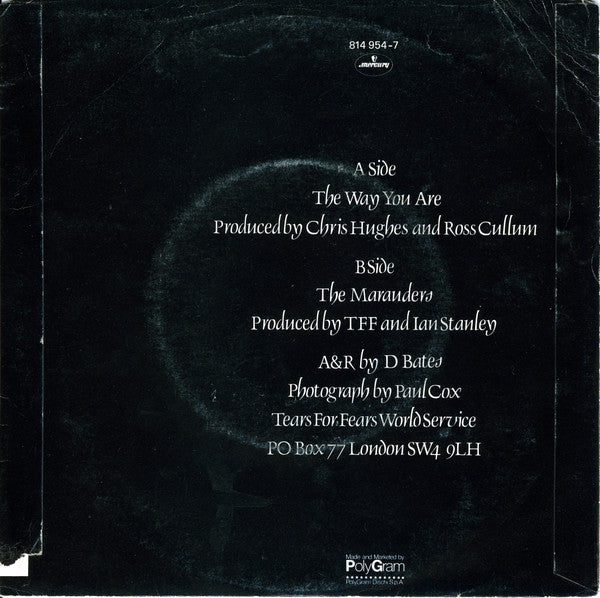 Tears For Fears – The Way You Are - Vinyl 7"