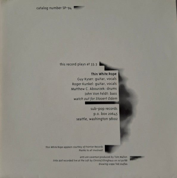 Thin White Rope – Ants Are Cavemen b/w Little Doll - Vinyl 7"
