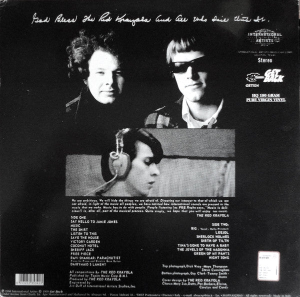 Red Krayola – God Bless The Red Krayola And All Who Sail With It - Lp