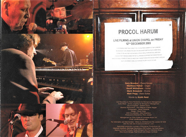 Procol Harum – Live At The Union Chapel - Dvd