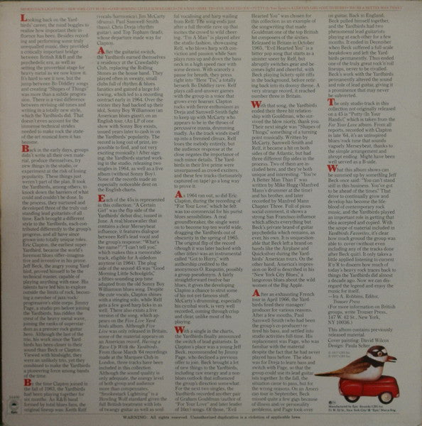 Yardbirds – Favorites - Vinyl, LP