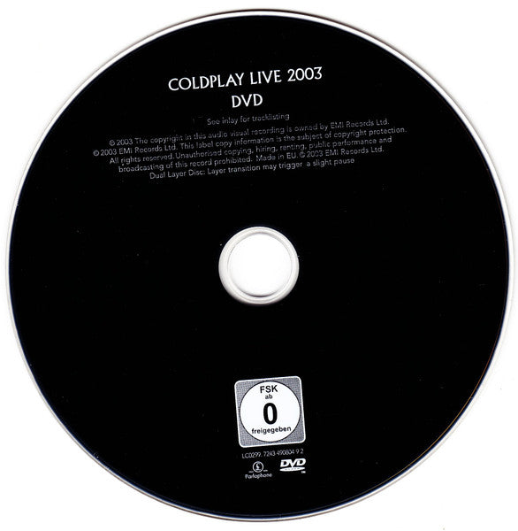 Coldplay – Live 2003 - Dvd