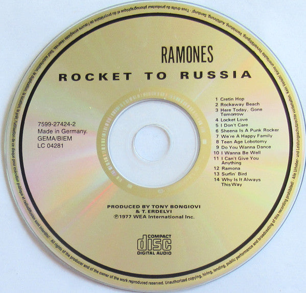 Ramones – Rocket To Russia - Cd