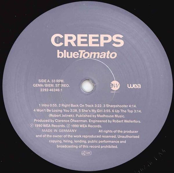 The Creeps – Blue Tomato - Lp