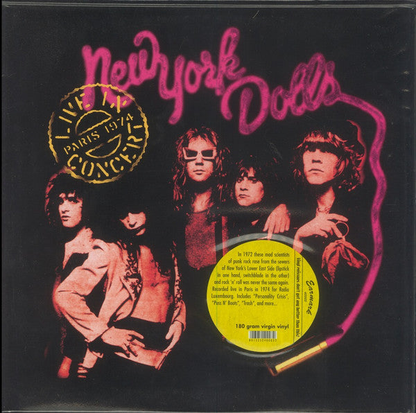 New York Dolls – Live In Concert (Paris 1974) - Lp 180 gram vinyl