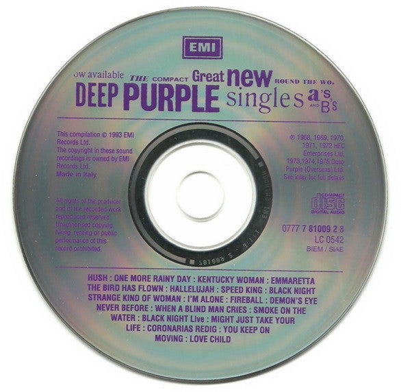 Deep Purple – Singles A's & B's - CD Album