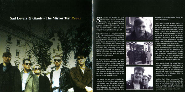 Sad Lovers & Giants* – The Mirror Test Redux - Cd