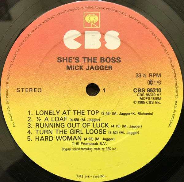 Mick Jagger – She's The Boss - Lp
