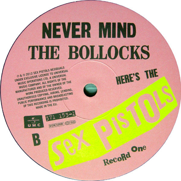 Sex Pistols – Never Mind The Bollocks, Here's The Sex Pistols - 2LP