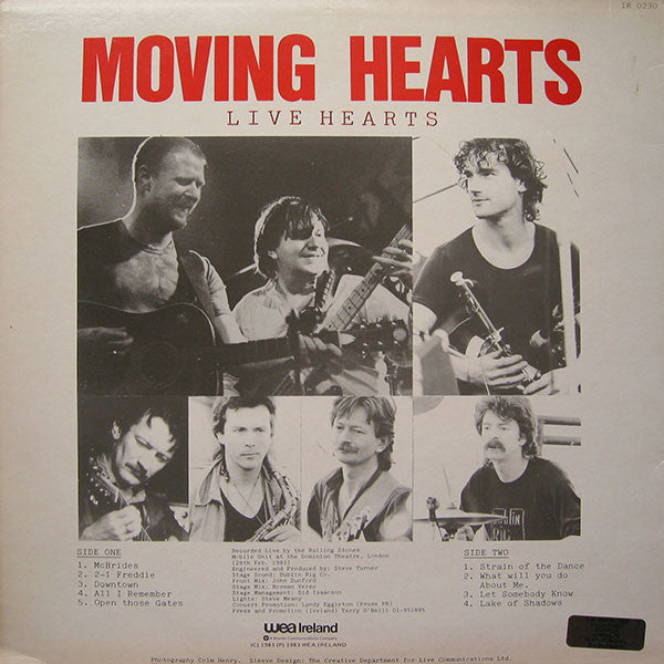 Moving Hearts – Live Hearts - Lp