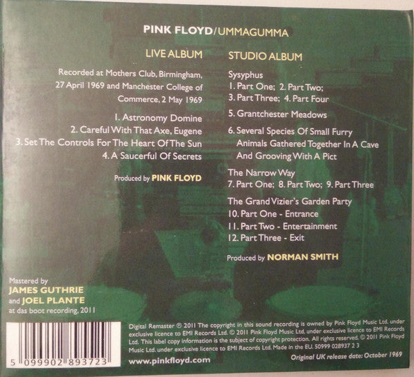 Pink Floyd – Ummagumma - 2Cd