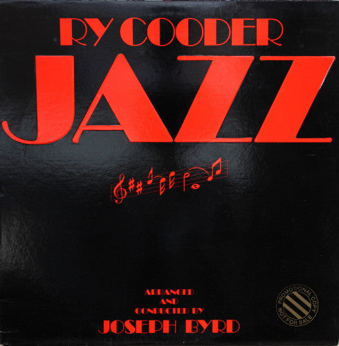 Ry Cooder – Jazz - Vinyl Lp