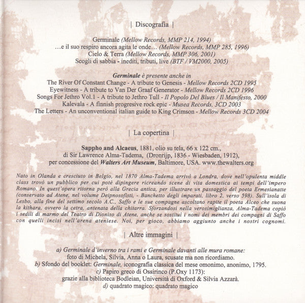 Germinale – Scogli Di Sabbia - Cd