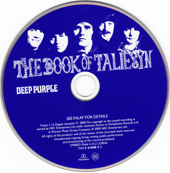 Deep Purple – The Book Of Taliesyn - CD Album