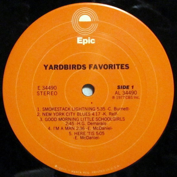 Yardbirds – Favorites - Vinyl, LP