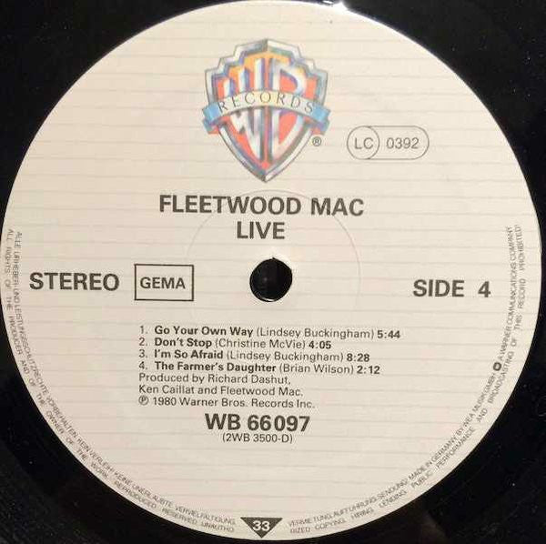Fleetwood Mac – Fleetwood Mac Live - Vinyl 2Lp