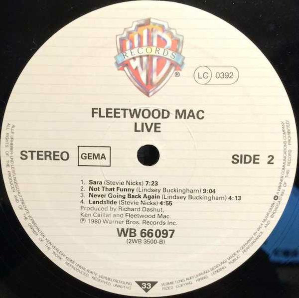 Fleetwood Mac – Fleetwood Mac Live - Vinyl 2Lp