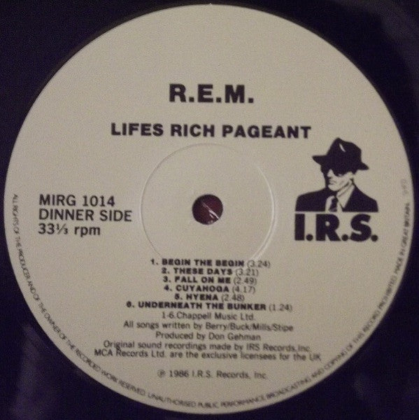 R.E.M. – Lifes Rich Pageant - Lp