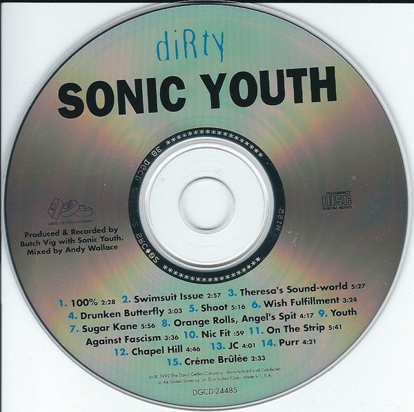 Sonic Youth – Dirty - Cd