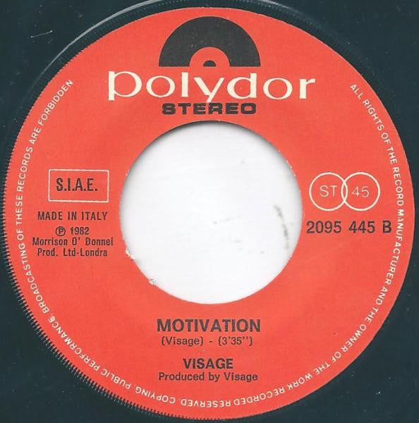 Visage – The Damned Don't Cry - Vinyl 7"