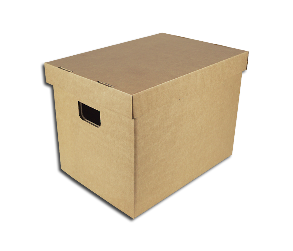 CAJA CONTENEDORA DE CARTÓN PARA 150 DISCOS DE 78 RPM DE 10 PULGADAS