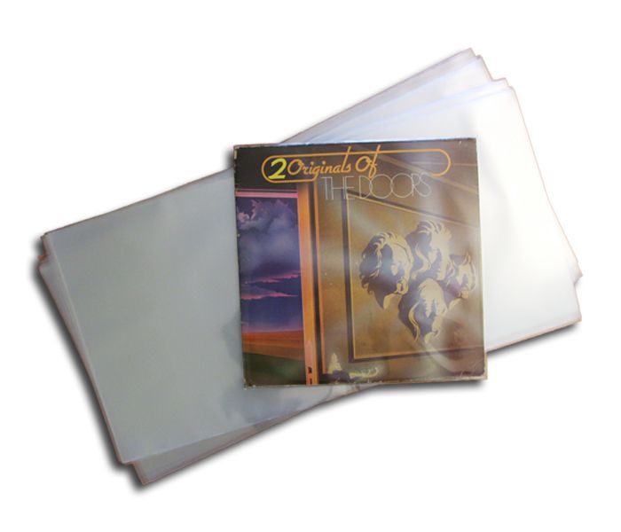 POCHETTES OUVRABLES POUR DISQUES LP 33 TOURS VINYLE 12 POUCES EN PP 100 MY (10 pcs)