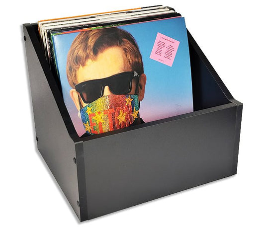 DJ BOX BLACK WOODEN CONTAINER 70 RECORDS LP 33 RPM 12 INCH VINYL