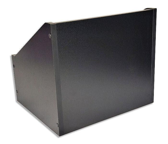 DJ BOX NEGRO MADERA CONTENEDOR 70 DISCOS LP 33 RPM VINILO 12 PULGADAS 