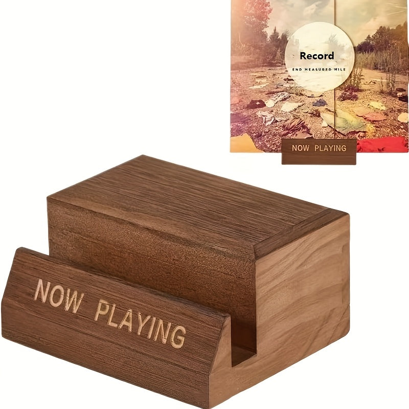 ESPOSITORE IN LEGNO MASSELLO PER DISCHI LP 33 GIRI VINILE 12 POLLICI