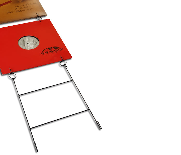 PRÉSENTOIR MURAL EN MÉTAL POUR DISQUES VINYLES 12 POUCES