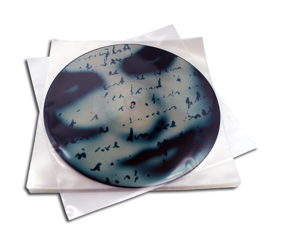 BUSTES EN POLYÉTHYLÈNE POUR DISQUES PICTURE DISC VINYLE 12 POUCES 100 MY (50 pcs)