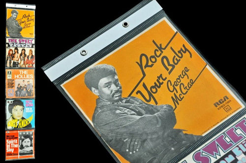 PVC-WANDDISPLAY FÜR 7-ZOLL-VINYLSCHALLPLATTEN MIT 45 RPM