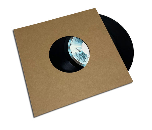 COVERs FÜR 45RPM-SCHALLPLATTEN, VINYL, 7" NATURKARTON, MIT LOCH FÜR ETIKETTEN (20 Stk.)
