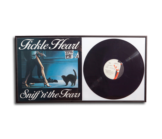 CORNISA DE ALUMINIO NEGRO PARA DISCOS DE VINILO LP 33 REVS 12 PULGADAS (2 PLAZAS)