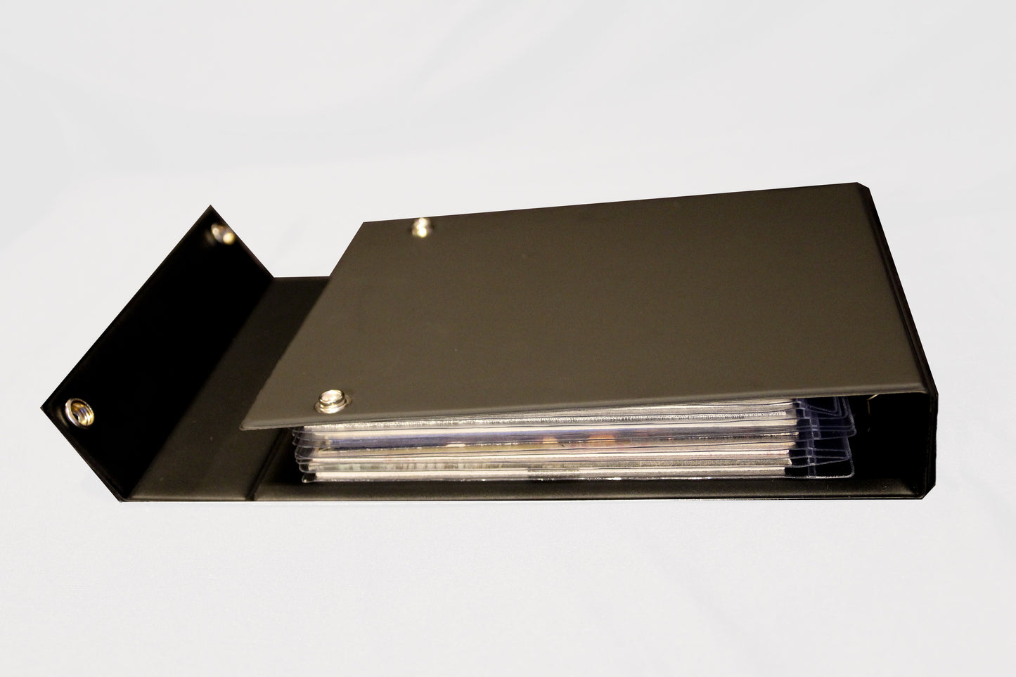 ALBUM MIT RINGEN + 20 PVC SCHUTZHÜLLEN FÜR 7-ZOLL-VINYLSCHALLPLATTEN MIT 45 RPM