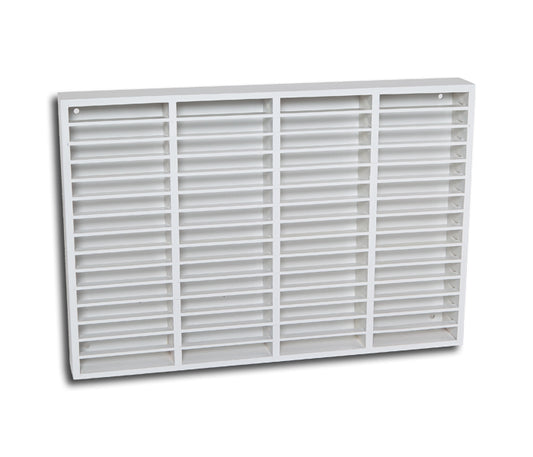CAJA DE PARED PARA 60 MUSICASSETTE (MADERA BLANCO)