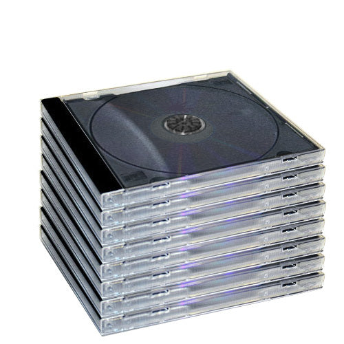 JEWEL CASES - CAJAS POR CD CON SOPORTE NEGRO (10 uds.)